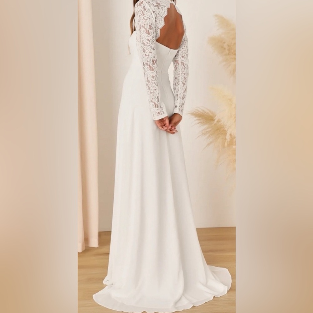 Lulus white forever love dress!